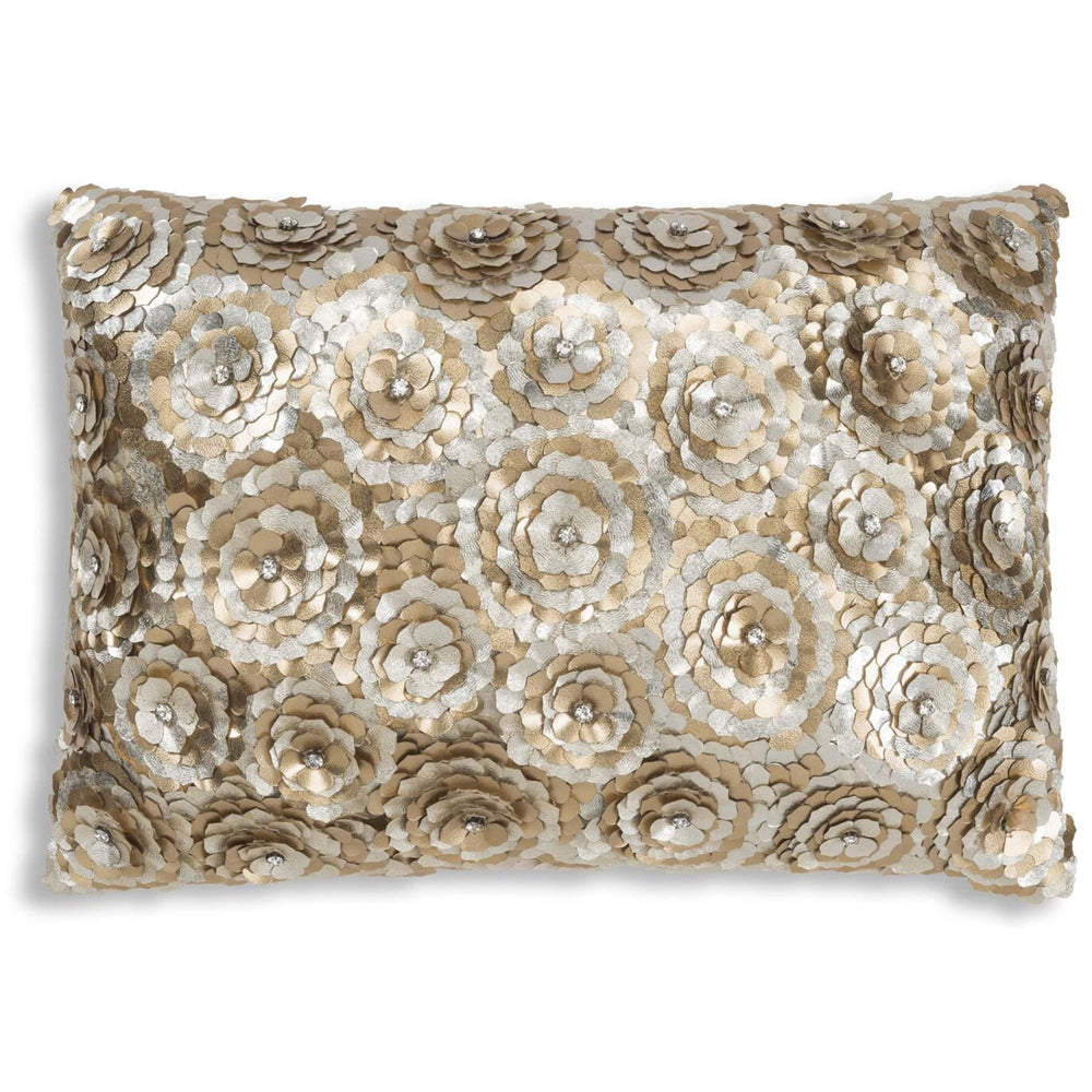 Cloud 9 Sivo Lumbar Pillow, Gold - Accessories - High Fashion Home