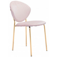 Clyde Dining Chair, Pink-Furniture - Dining-High Fashion Home