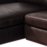 Colt 3 Piece Leather U Sectional, Heirloom Cigar by Four Hands