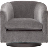 Coltrane Swivel Chair, Viceroy Fog - Modern Furniture - Accent Chairs - High Fashion Home