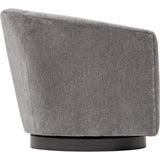 Coltrane Swivel Chair, Viceroy Fog - Modern Furniture - Accent Chairs - High Fashion Home