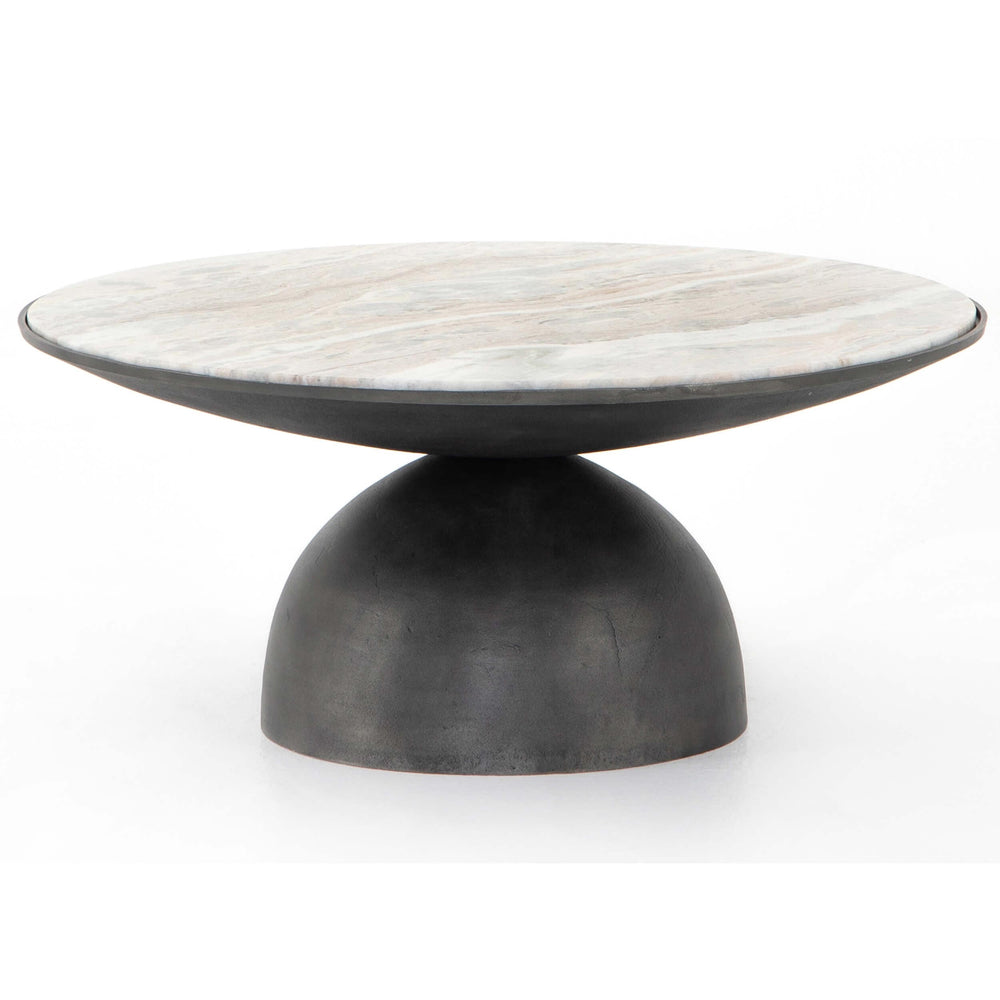 Corbett Coffee Table, Hammered Grey
