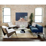 Corbett Coffee Table, Hammered Grey