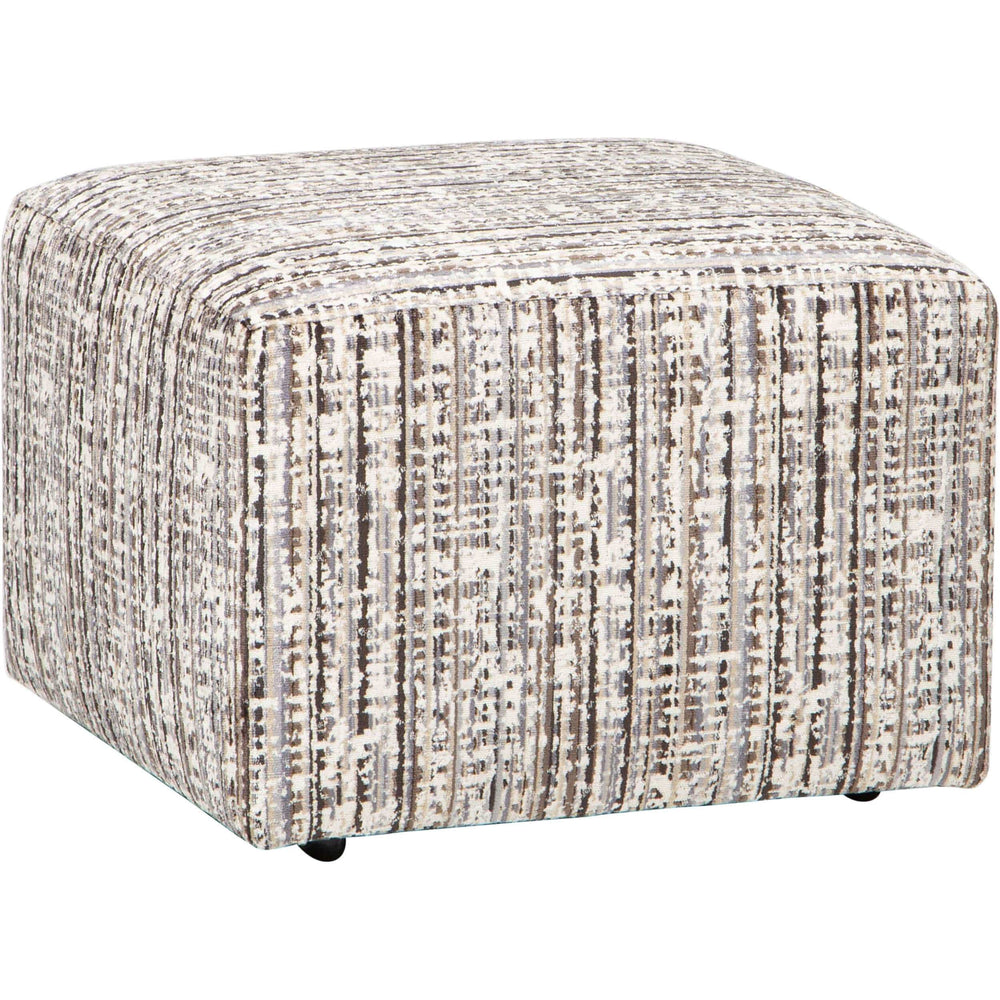 Corbin Ottoman, Tourist Graphite - Furniture - Chairs - High Fashion Home