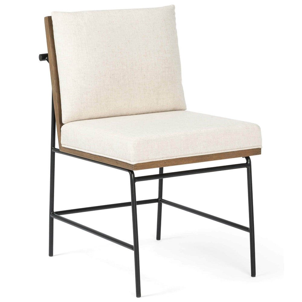 Crete Dining Chair, Savile Flax / Brown Frame, Set of 2 by Four Hands