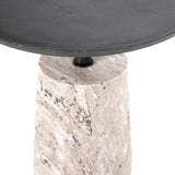Cronos End Table, Grey-Furniture - Accent Tables-High Fashion Home