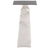 Figuration Side Table w/Marble Base-Furniture - Accent Tables-High Fashion Home