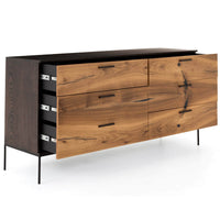 Cuzco 6 Drawer Dresser, Natural Yukas-Furniture - Storage-High Fashion Home
