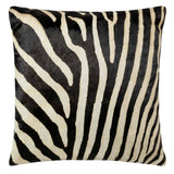 Denver Zebra Print Cowhide Pillow-Accessories-High Fashion Home