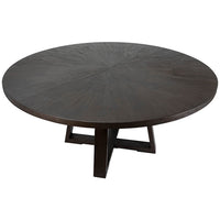 Merrick Dining Table, Dark Brown-Furniture - Dining-High Fashion Home
