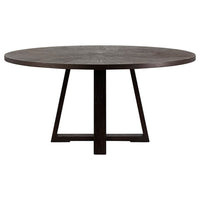 Merrick Dining Table, Dark Brown-Furniture - Dining-High Fashion Home
