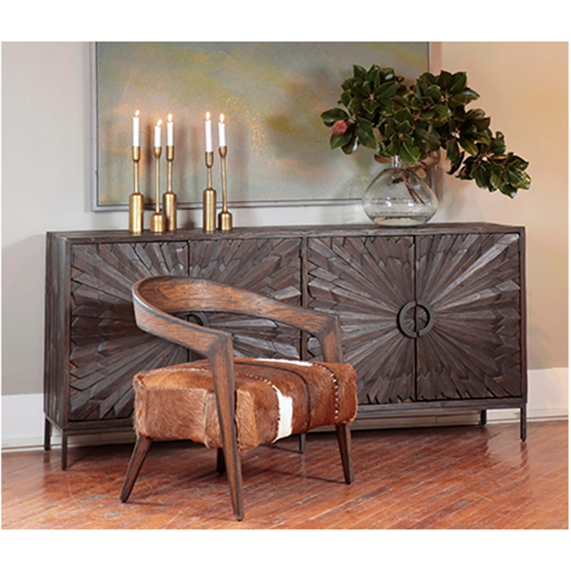Liara Occasional Chair Natural Brown High Fashion Home