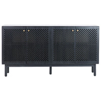 Marquez Sideboard, Antique Black-Furniture - Storage-High Fashion Home