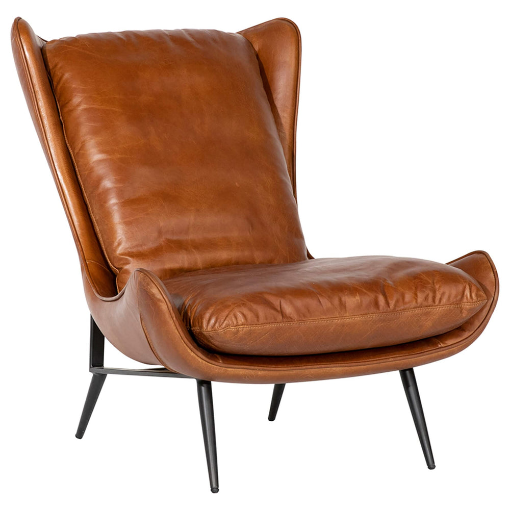 Marley Leather Occasional Chair-Furniture - Chairs-High Fashion Home