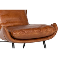 Marley Leather Occasional Chair-Furniture - Chairs-High Fashion Home