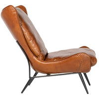 Marley Leather Occasional Chair-Furniture - Chairs-High Fashion Home