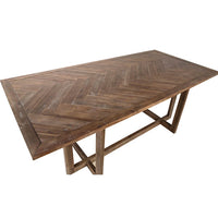 Harbrook Dining Table, Antique Medium Brown-Furniture - Dining-High Fashion Home