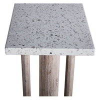 Durano Console Table, White Terrazzo-Furniture - Accent Tables-High Fashion Home