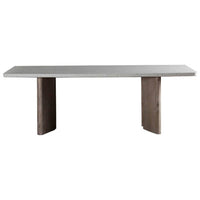 Harrell Dining Table, White Terazzo-Furniture - Dining-High Fashion Home