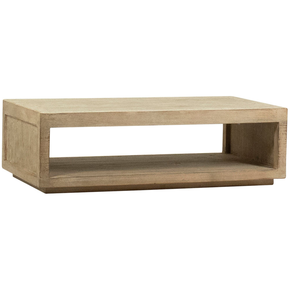 Viera Coffee Table, Light Warm Wash-Furniture - Accent Tables-High Fashion Home