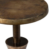 Kenway Side Table, Antique Brass