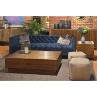 Walters Sofa, Dark Blue-Furniture - Sofas-High Fashion Home