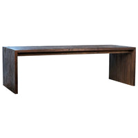 Merwin Dining Table, Dark Brown-Furniture - Dining-High Fashion Home