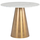 Damon Bistro Table, Gold - Modern Furniture - Dining Table - High Fashion Home
