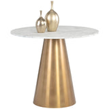 Damon Bistro Table, Gold - Modern Furniture - Dining Table - High Fashion Home