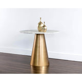 Damon Bistro Table, Gold - Modern Furniture - Dining Table - High Fashion Home