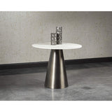Damon Bistro Table, Gunmetal - Modern Furniture - Dining Table - High Fashion Home