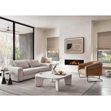 Dante Coffee Table, White-Furniture - Accent Tables-High Fashion Home