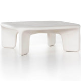 Dante Coffee Table, White-Furniture - Accent Tables-High Fashion Home