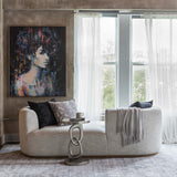 Deandra Tete a Tete Chaise, Merino Cotton by Four Hands