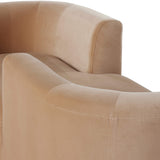 Deandra Tete a Tete Chaise, Surrey Camel-Furniture - Chairs-High Fashion Home