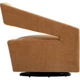 Decker Swivel Chair, Banks Camel-Furniture - Chairs-High Fashion Home