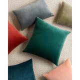 Loloi Magnolia Home Denim and Tan Lumbar Pillow-Accessories-High Fashion Home