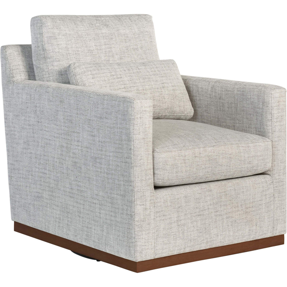 Denton Swivel Chair, Peppered Slate - Modern Furniture - Accent Chairs - High Fashion Home