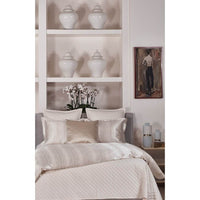 Double Diamond Coverlet Set, Ivory - Accessories - High Fashion Home