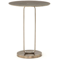 Douglas End Table, Aged Bronze - Furniture - Accent Tables - High Fashion Home
