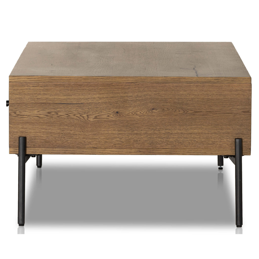 Eaton Coffee Table, Amber Oak Resin High Fashion Home