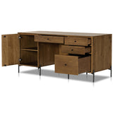 Eaton Executive Desk, Amber Oak by Four Hands
