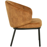 Echo Chair, Nono Tapenade Gold-Furniture - Chairs-High Fashion Home