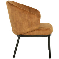 Echo Chair, Nono Tapenade Gold-Furniture - Chairs-High Fashion Home
