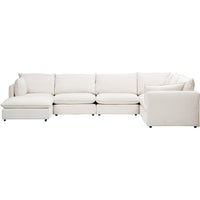 Edison Sectional, Nomad Snow-Furniture - Sofas-High Fashion Home