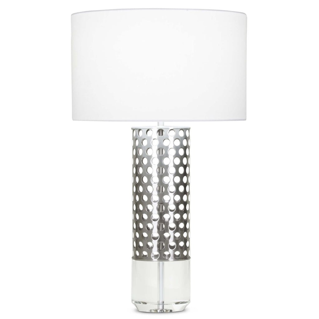 Elijah Table Lamp, OffWhite Linen Shade High Fashion Home