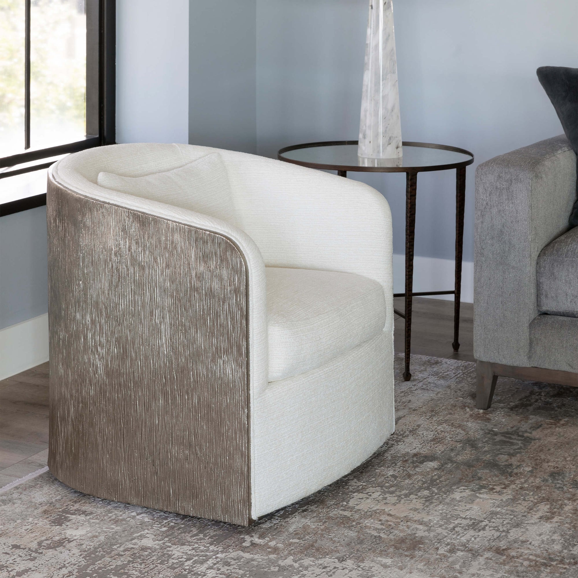 Eliot Swivel Chair 1396-000 by Bernhardt | Barrel-Back Swivel Chair ...