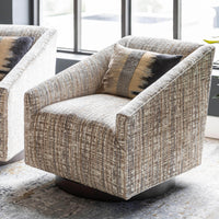 Ellie Swivel Chair, Tourist Sandstone - Furniture - Chairs - High Fashion Home