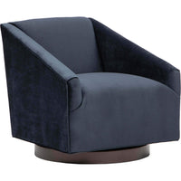 Ellie Swivel Chair, Brussels Caviar-Furniture - Chairs-High Fashion Home