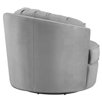 Eloise Swivel Chair, Grey - Furniture - Chairs - High Fashion Home